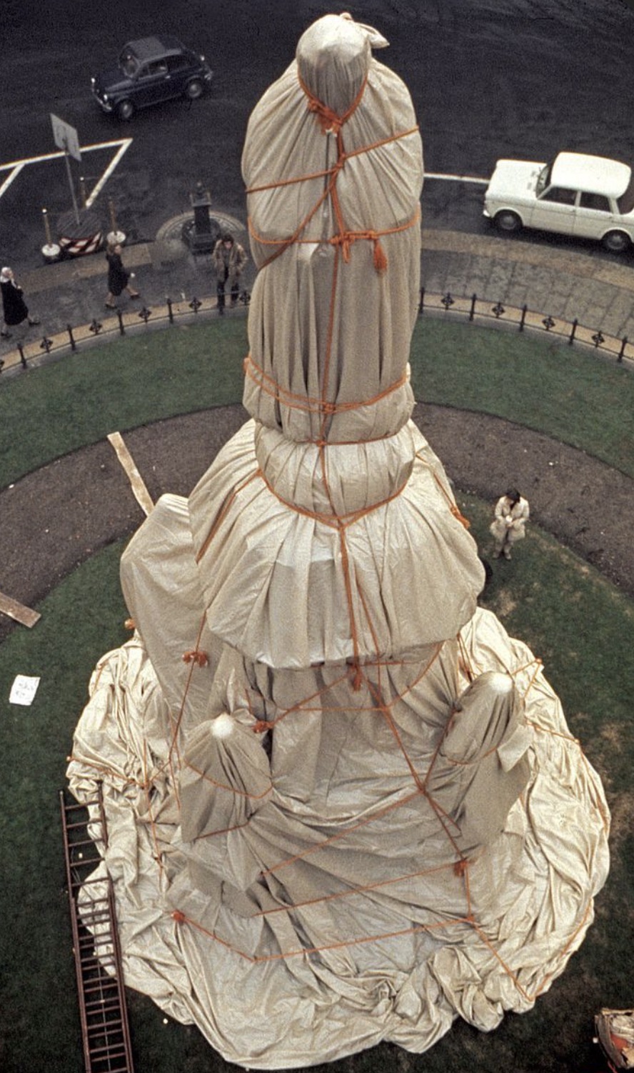 wrapped monument